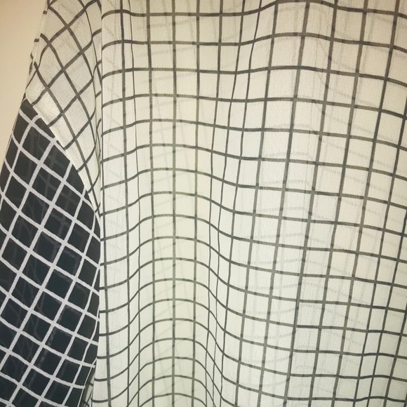 Tops - Sheer grid top. Size small.